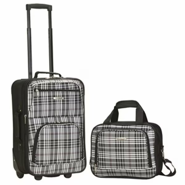 2 PC LUGGAGE SET - BLACK CROSS, Rockland, Mfr#: F102-BLACKCROSS
